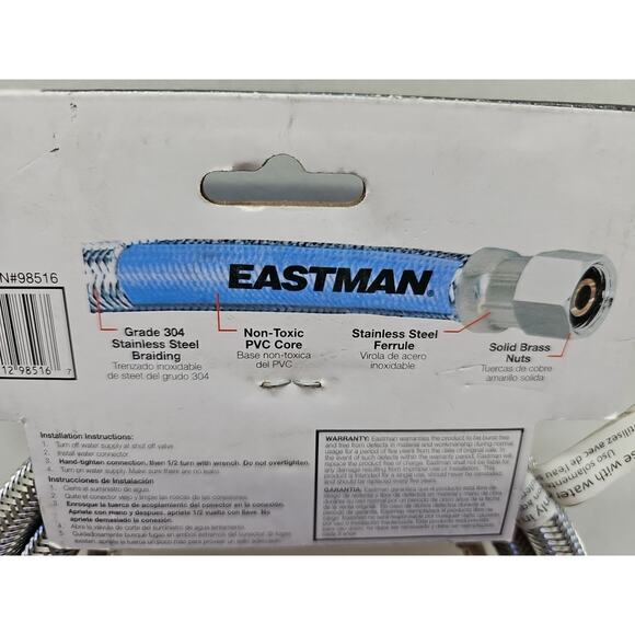 Eastman • 5' Ice Maker Connector Hose • 1/4" Inlet (0247027, PN: 98516) [D5] - Picture 7 of 12